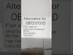 Kompatible Tonerkartusche Schwarz 45439002 Für OKI B731 MB770 Drucker-Toner-Kit hohe Kapazität