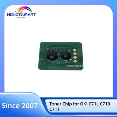 kaufen CMYK Toner Chip 44318608 44318607 44318606 44318605 for OKI C71L C710 C711 Printer Cartridge Chip on-line-Fertigung