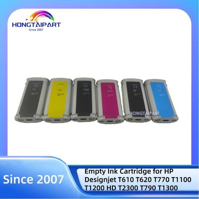 kaufen 130ML Empty Ink Cartridge 72 C9403A-MK C9370A-PK C9371A-C C9372A-M C9373A-Y C9374A-G Neutral Packing for HP Designjet Printers on-line-Fertigung