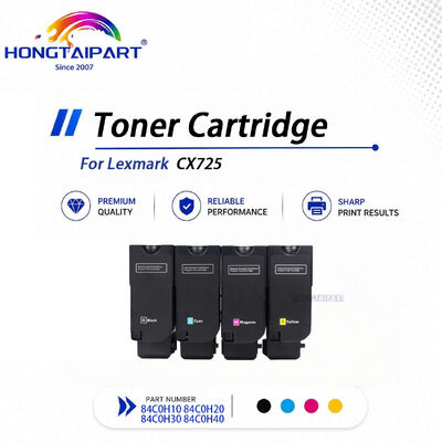 Besorgen Kompatibles 4-Farben-Tonerset 84C0H10-84C0H40 für Lexmark CX725 Laserdrucker on-line-Fertigung